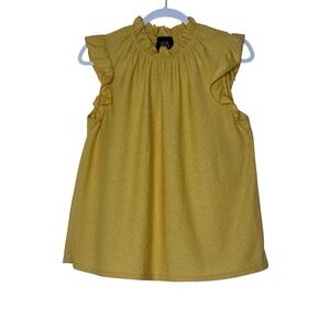 Anthropologie Calligraphie Top Blouse Women Medium Sleeveless Stretch‎ Career